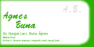 agnes buna business card
